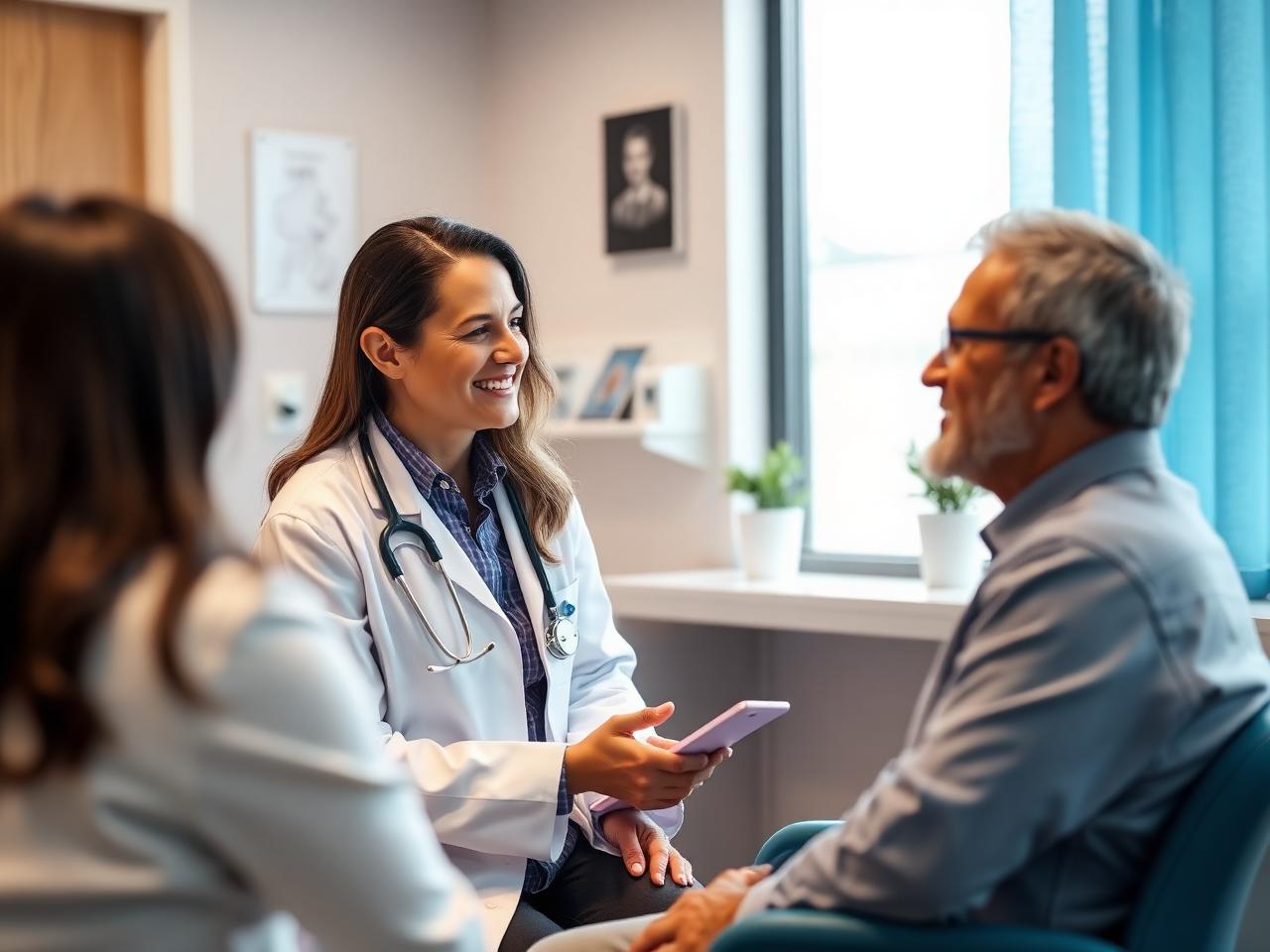 Doctor consulting with patient